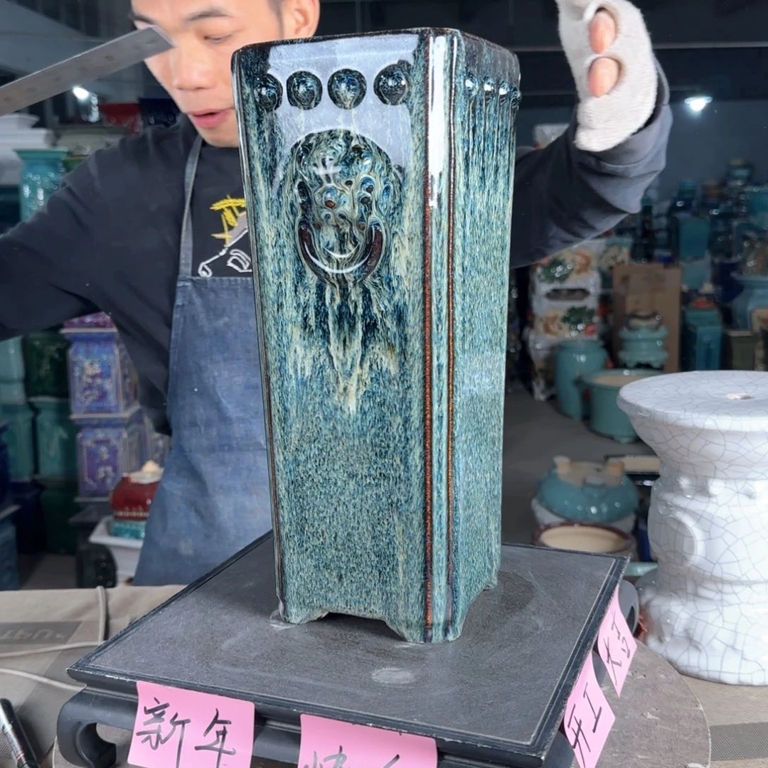 一风堂石湾花盆。微瑕