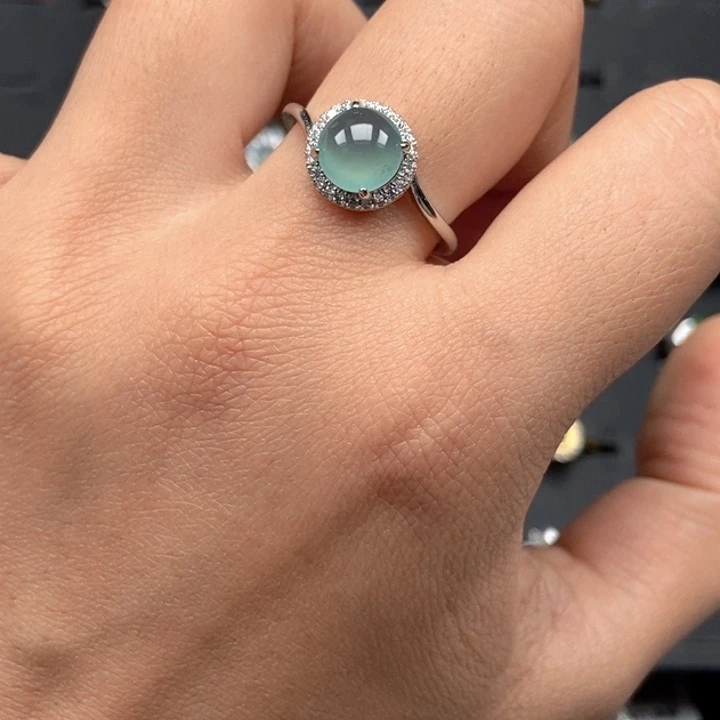 翡翠未镶嵌戒指戒指