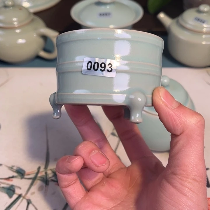 杯子瓷0093 青鸾汝瓷汝州发货