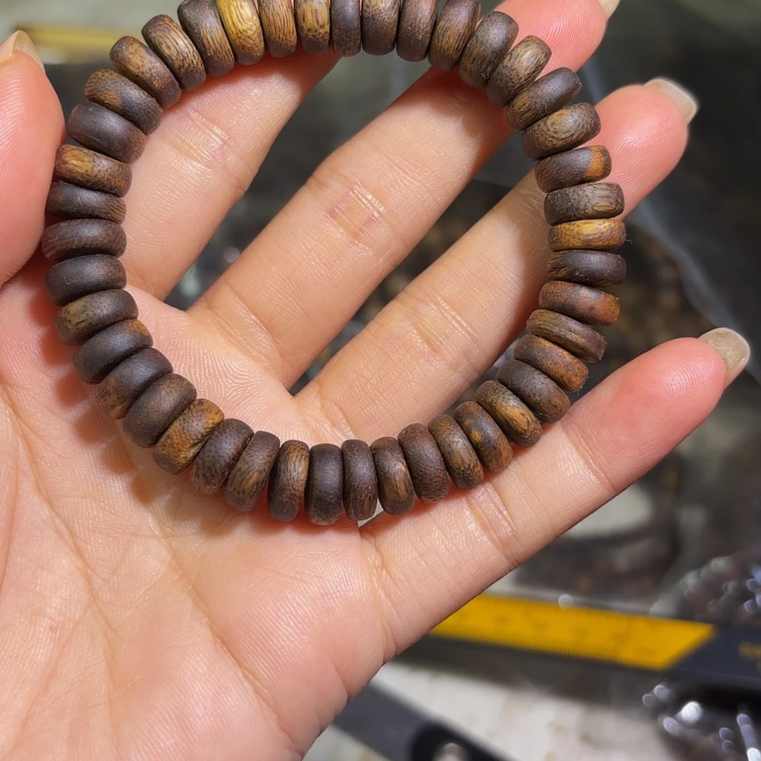 沉香手串奇楠沉香1.0算盘珠