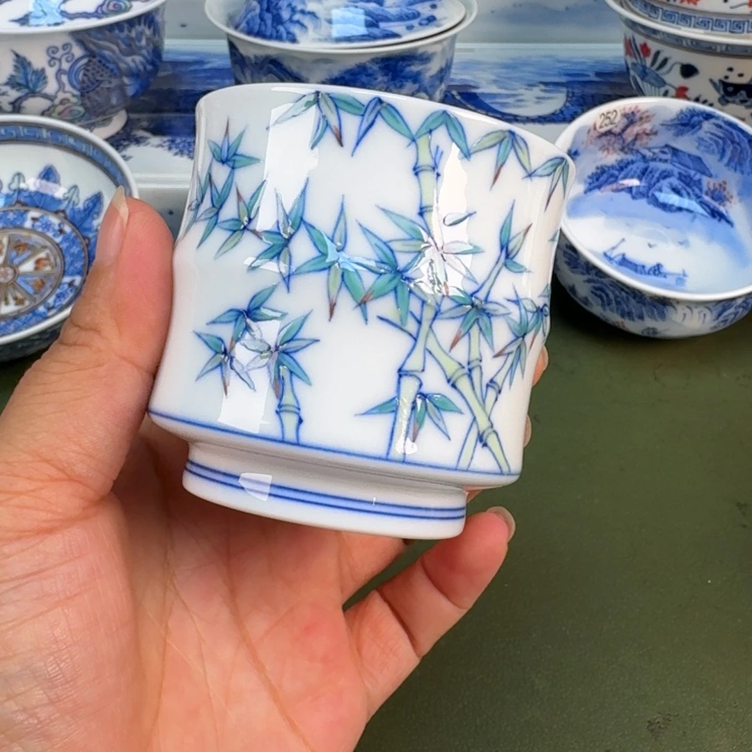 景德镇纯水绘茶具圆圆266