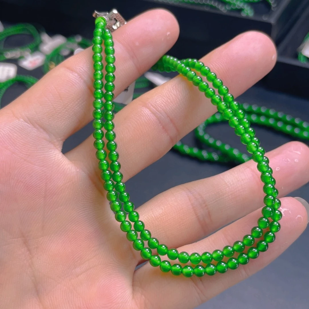 翡翠未镶嵌项链天然翡翠