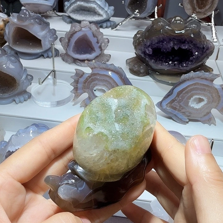 A****玛瑙/玉髓未镶嵌摆件