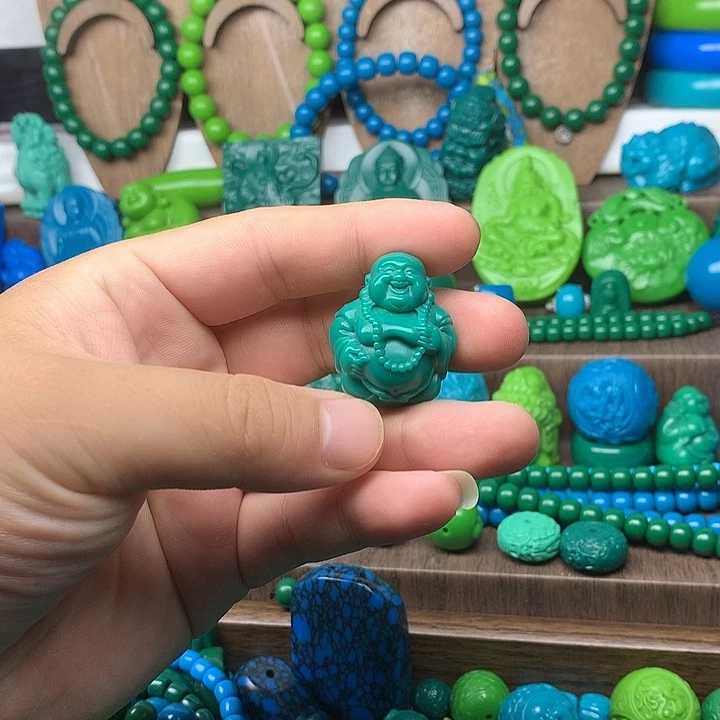 无非金属绿松石佛