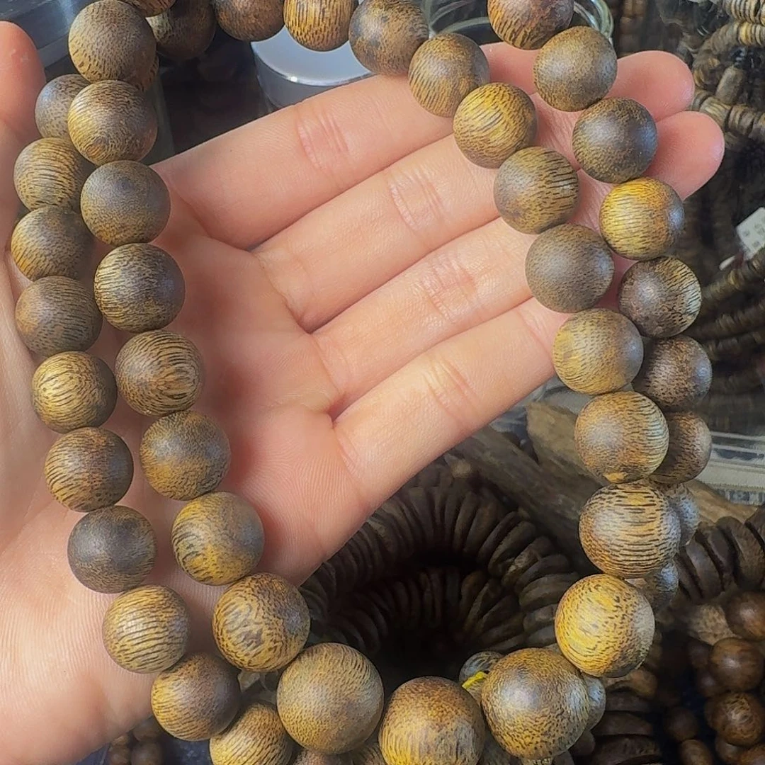 沉香手串风**起顺珠46克圆珠