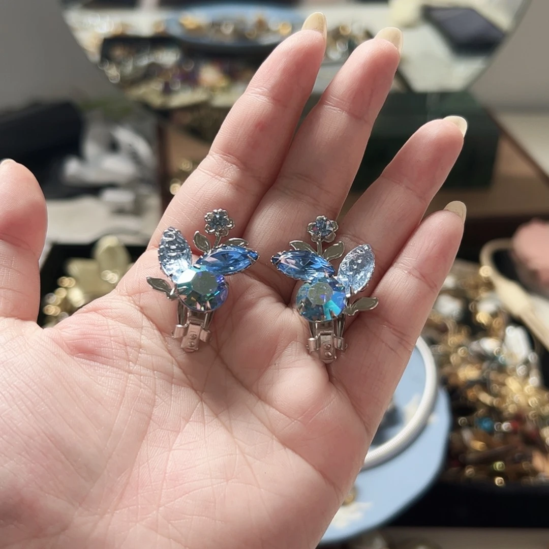 合成碳硅石纯铜耳夹