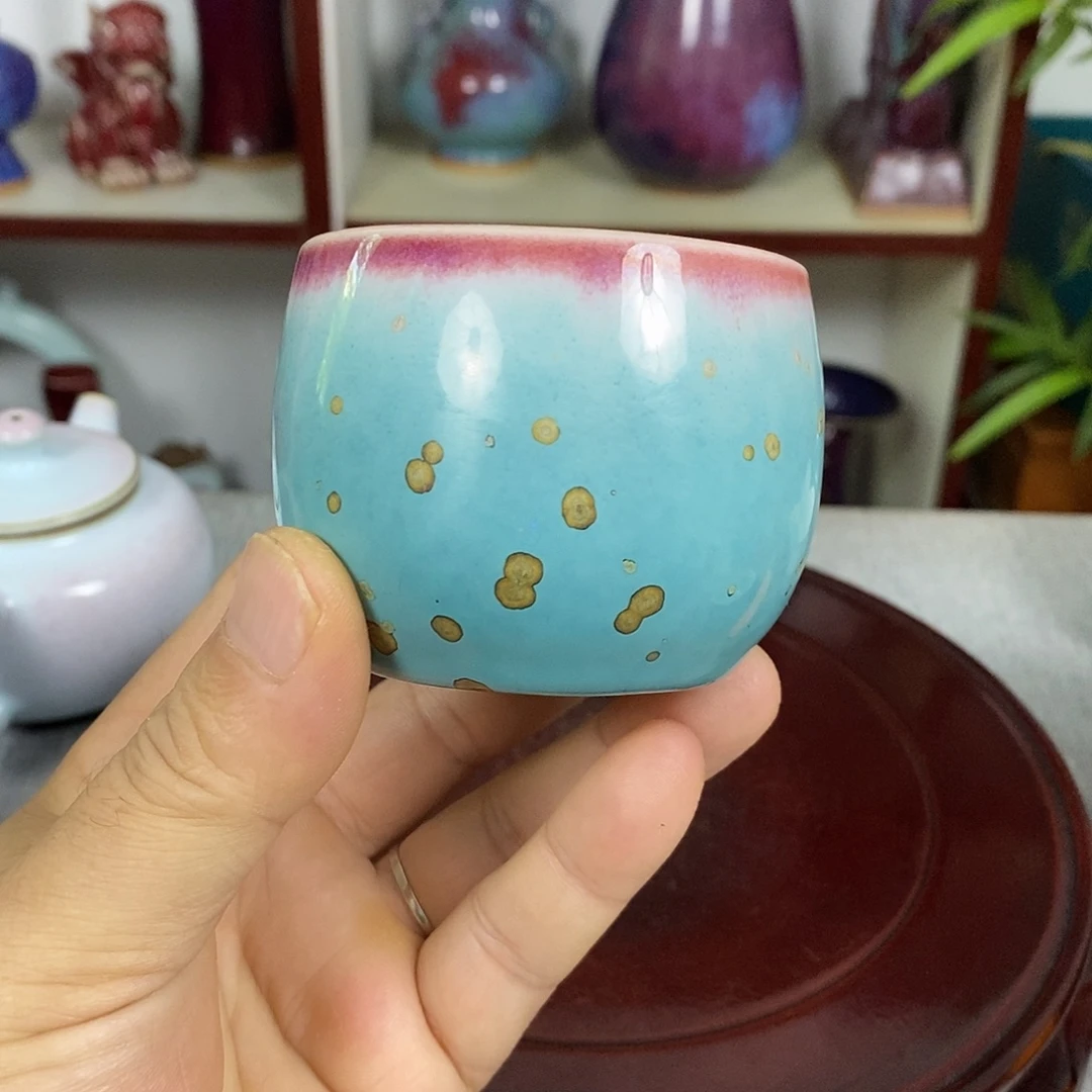 杯神垕钧瓷主人杯高温窑变罗汉杯