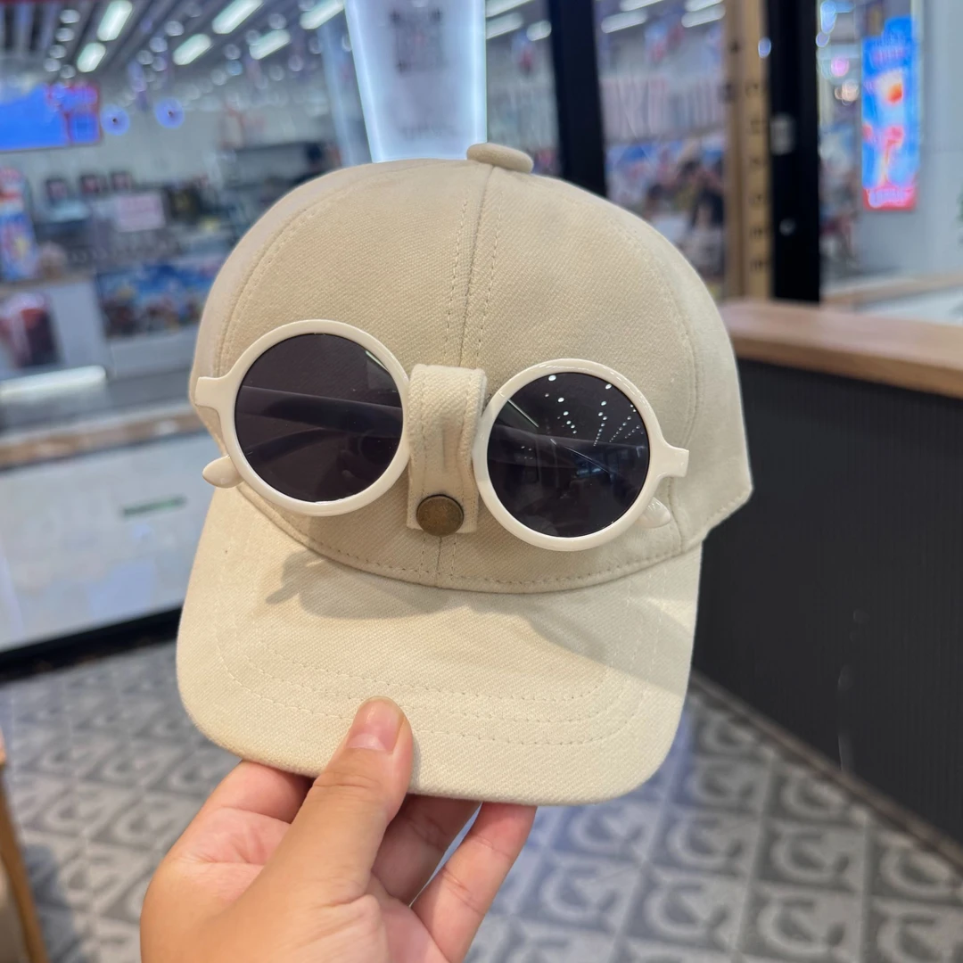 墨镜防风帽子男宝宝棒球帽韩版洋气婴幼儿春秋女宝宝鸭舌帽
