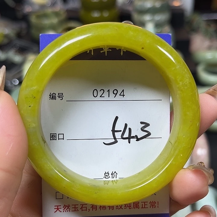 未镶嵌蛇纹石玉手镯