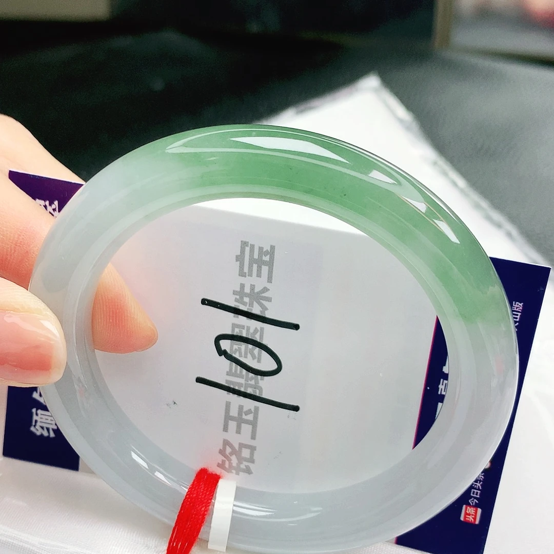 翡翠未镶嵌手镯缅甸天然a货翡翠手镯