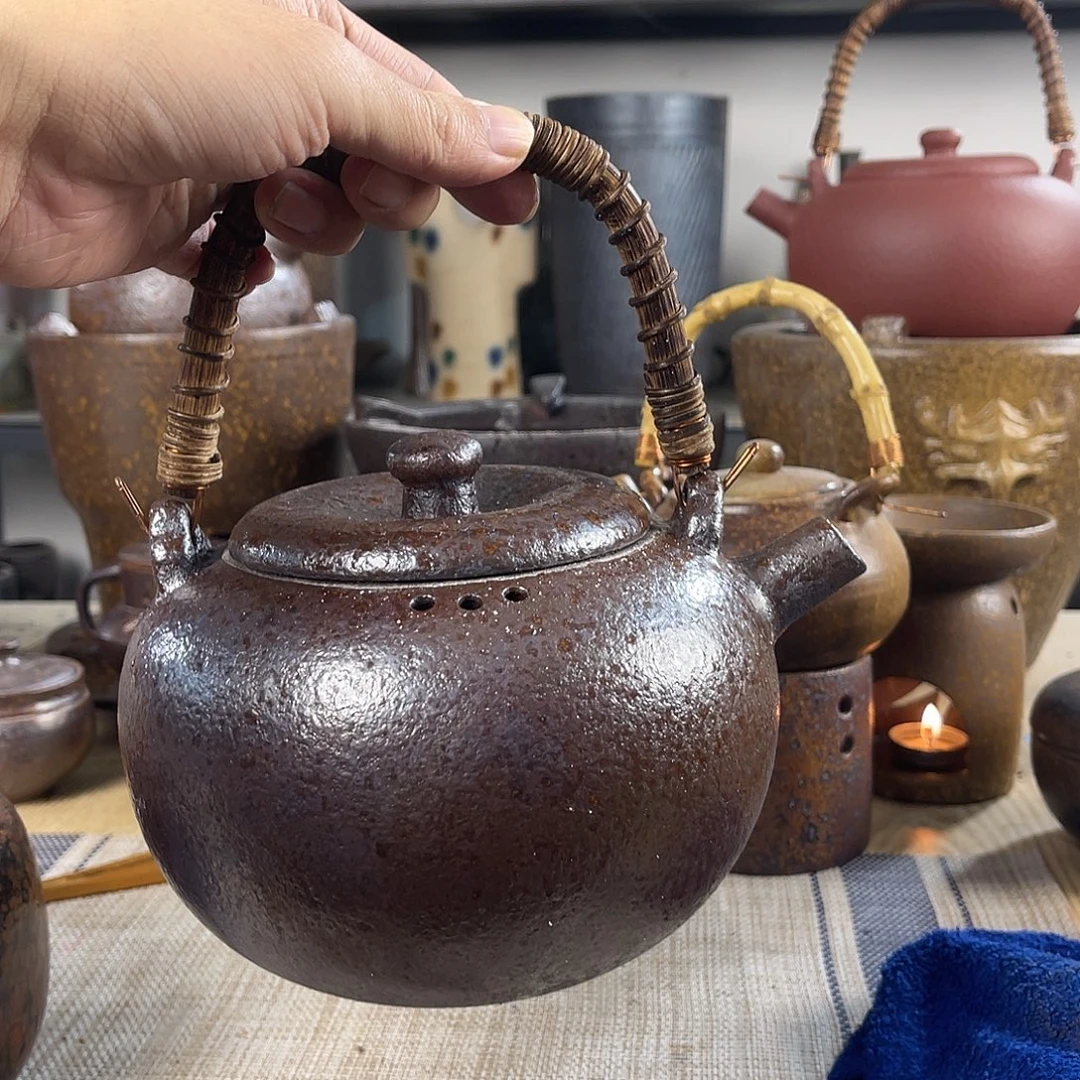 壶紫砂粗陶实用茶壶