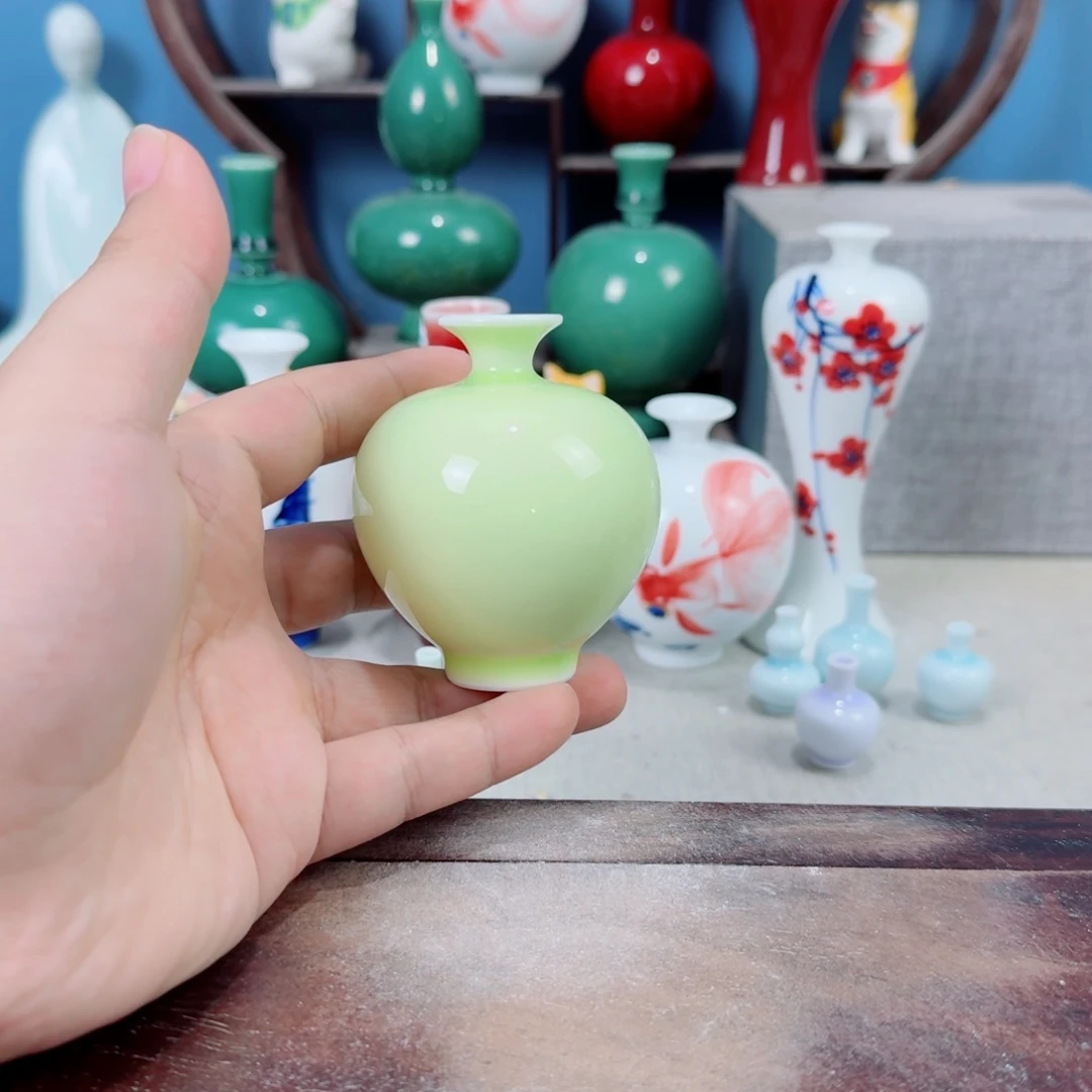陶瓷手工小花器摆件