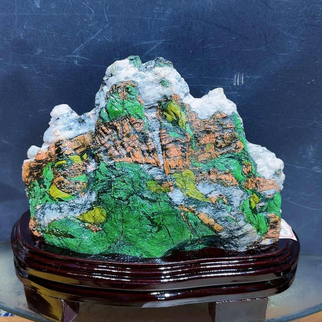 【闪购商品】石材青海七彩石摆件家居石头