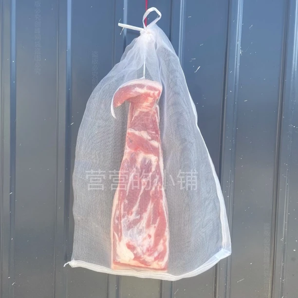 特厚腊肉袋晒腊肉网袋晾晒收纳袋防蝇虫防透气纱网袋食品级尼龙袋