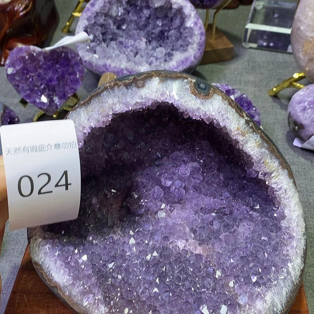 珠宝半成品紫晶未镶嵌