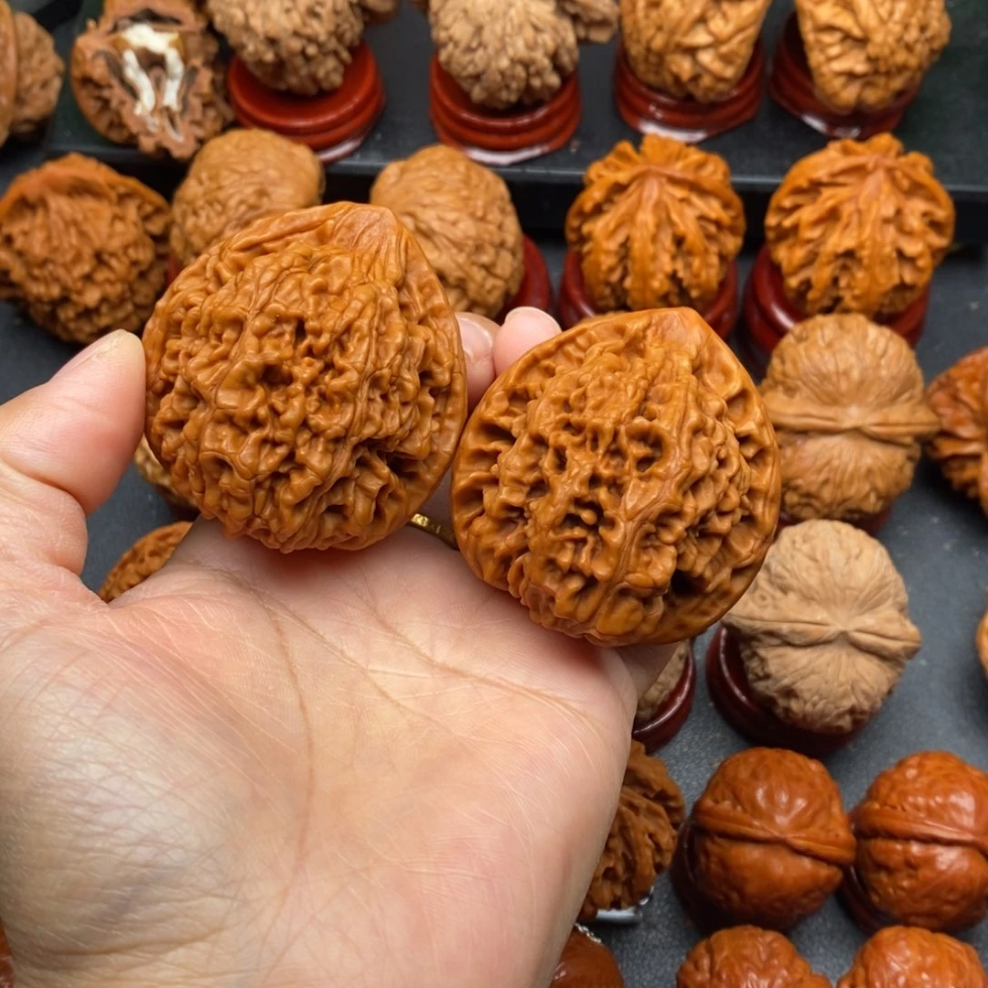 文玩核桃把件46官帽