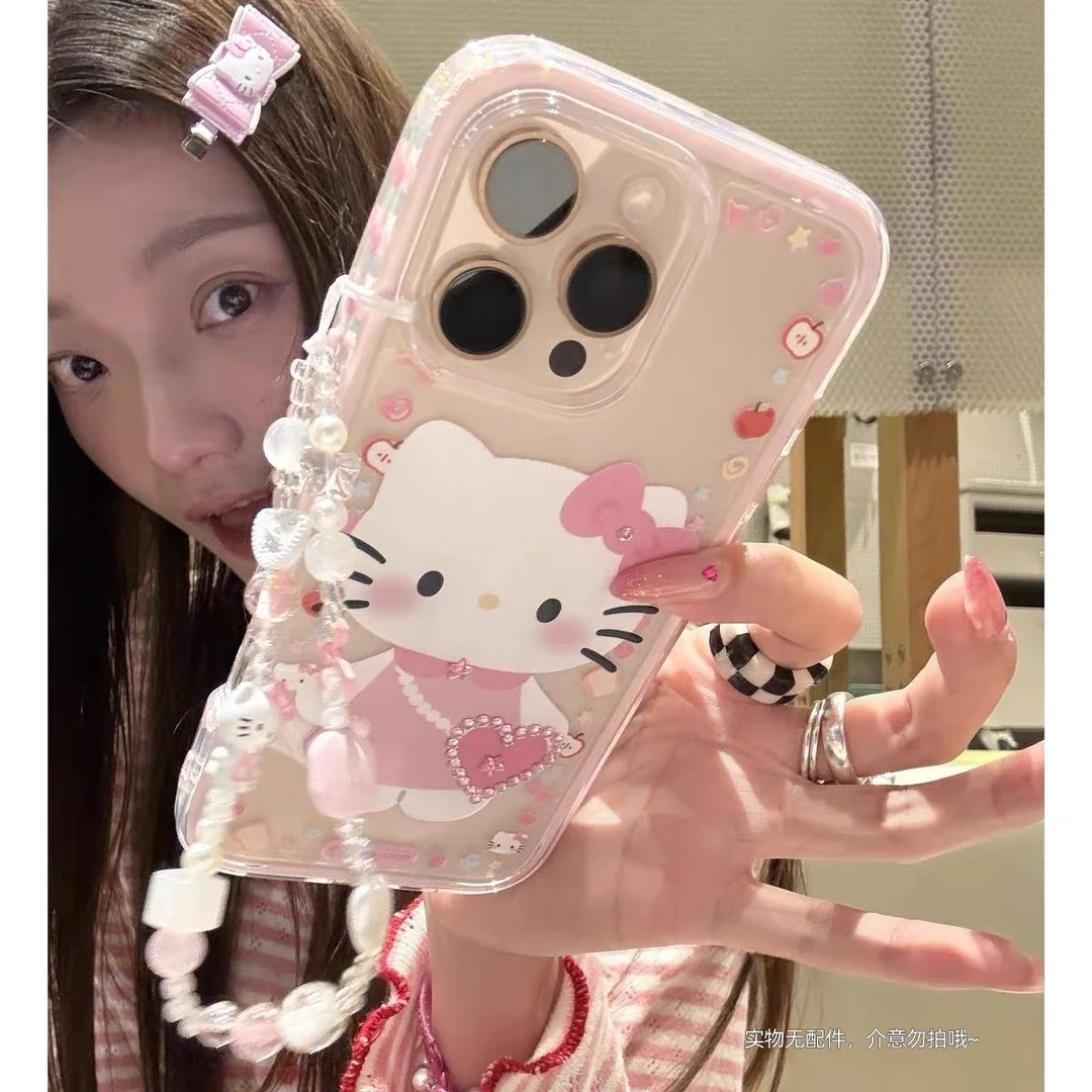 粉衣KT猫适用苹果16手机壳iphone13promax软15小米vivo华为oppo新