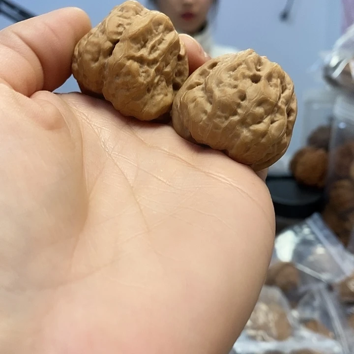 把件文玩核桃34.5蛤蟆头红皮