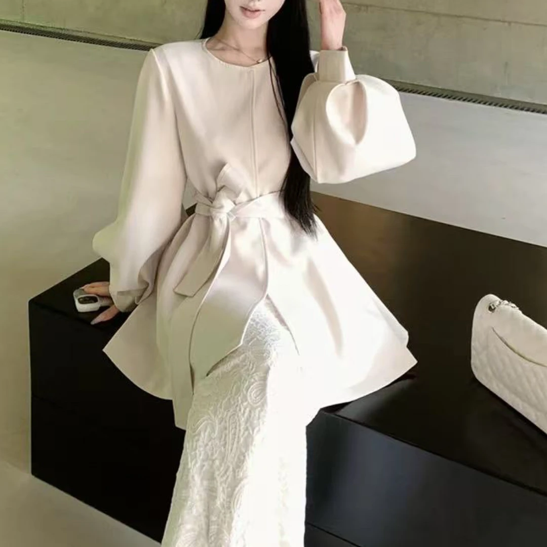 花花家时尚设计师款风衣(831)