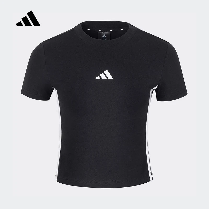 adidas/阿迪达斯运动休闲短袖T恤圆领上衣JY8570 JY8571