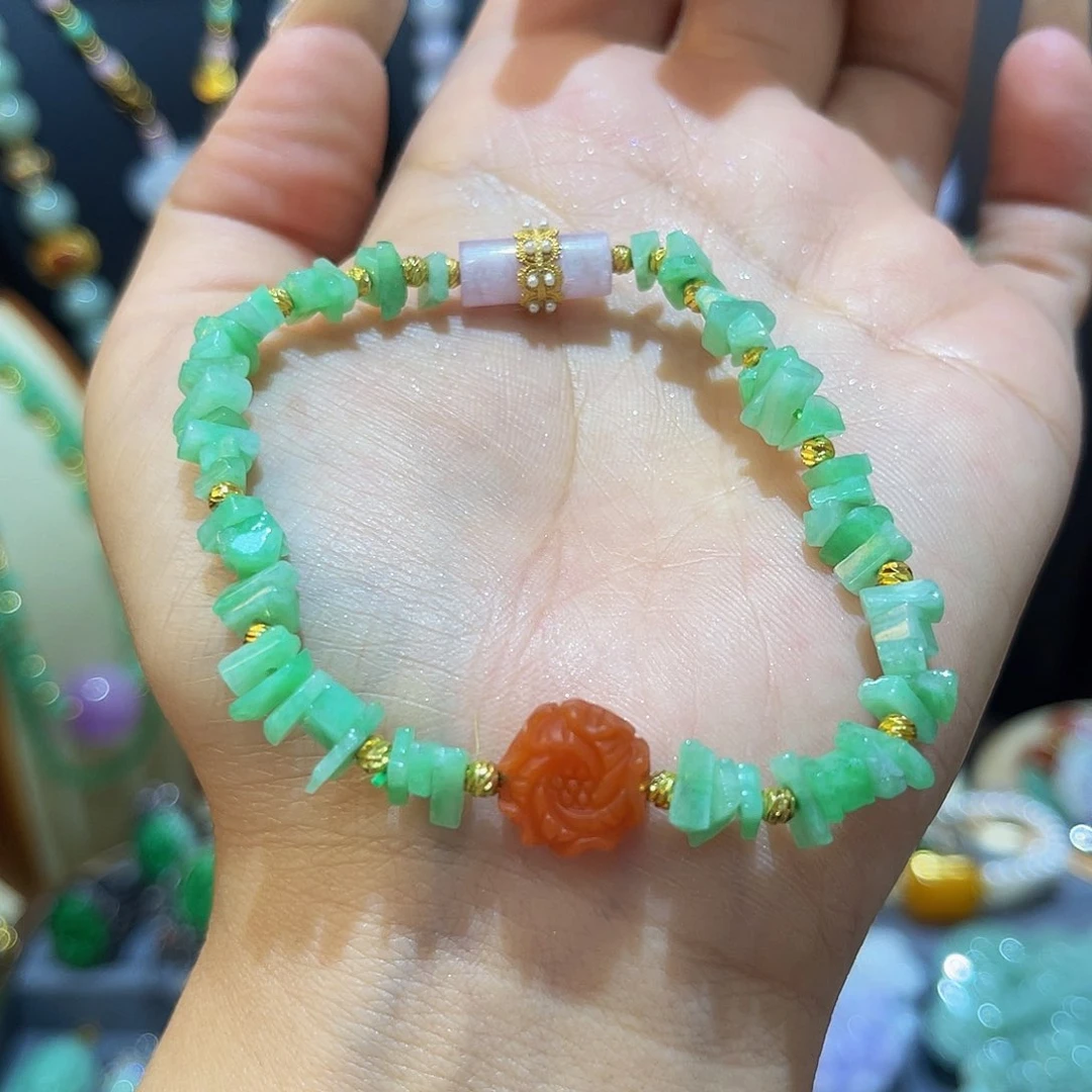 未镶嵌手串翡翠碎银