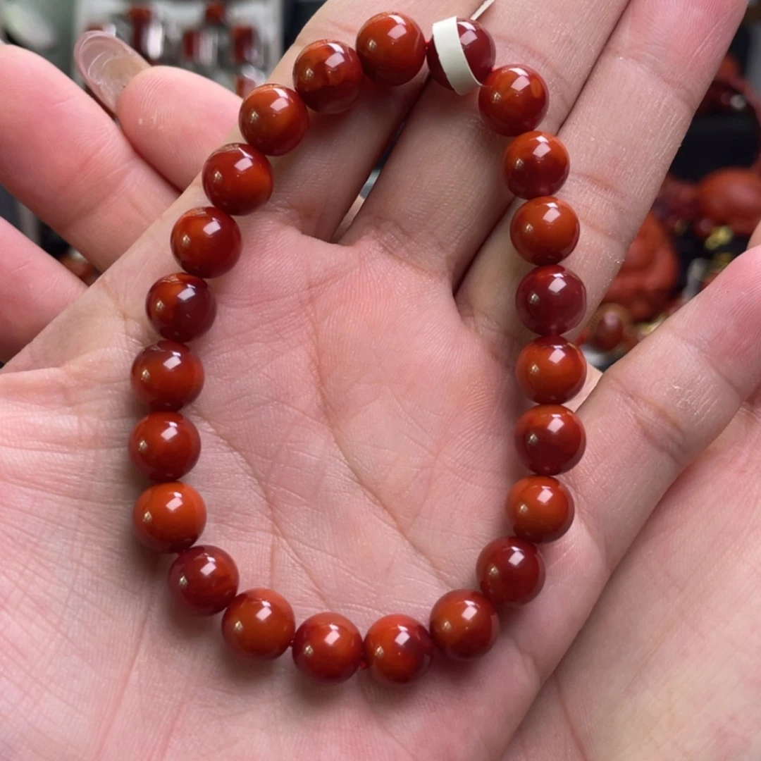 【闪购商品】未镶嵌8m双色手串南红玛瑙