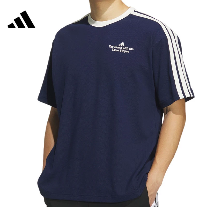 adidas阿迪达斯男子GFX TEE1针织无领短袖T恤KF2473