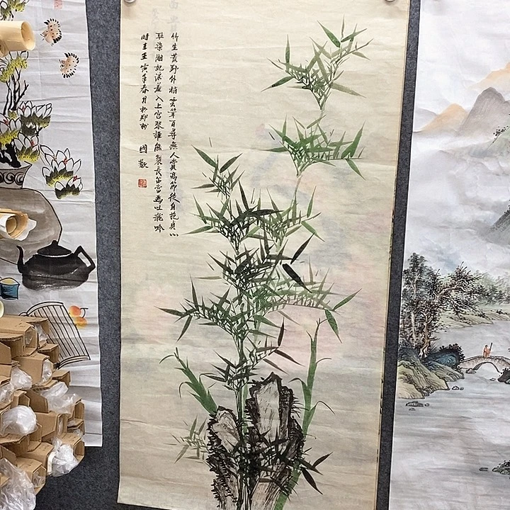 竖款新中式装饰画3