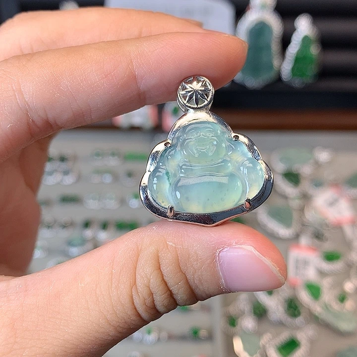 翡翠未镶嵌吊坠(赠链)吊坠