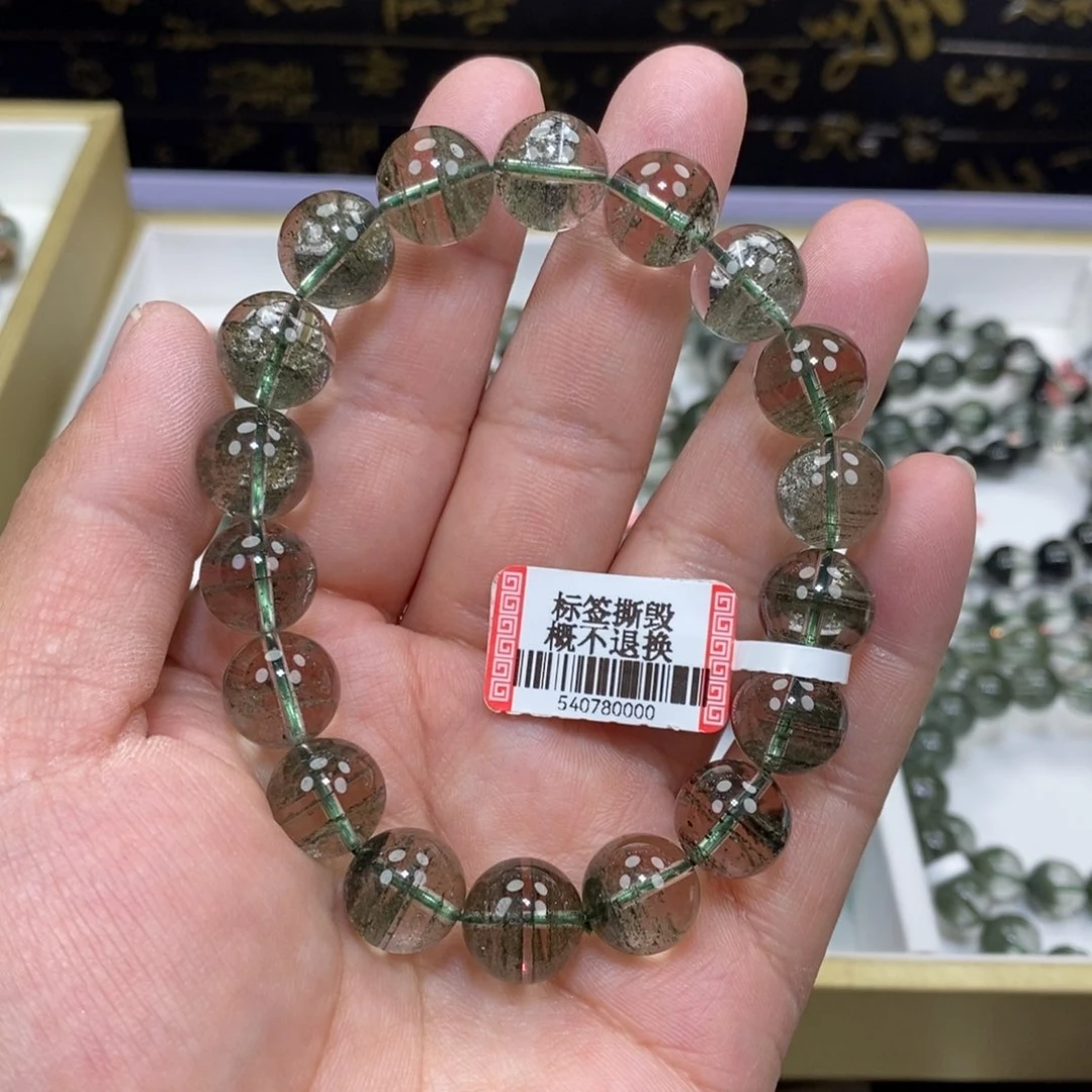水晶绿幽灵手串未镶嵌