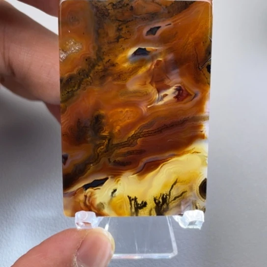 玛瑙/玉髓颈饰未镶嵌風*