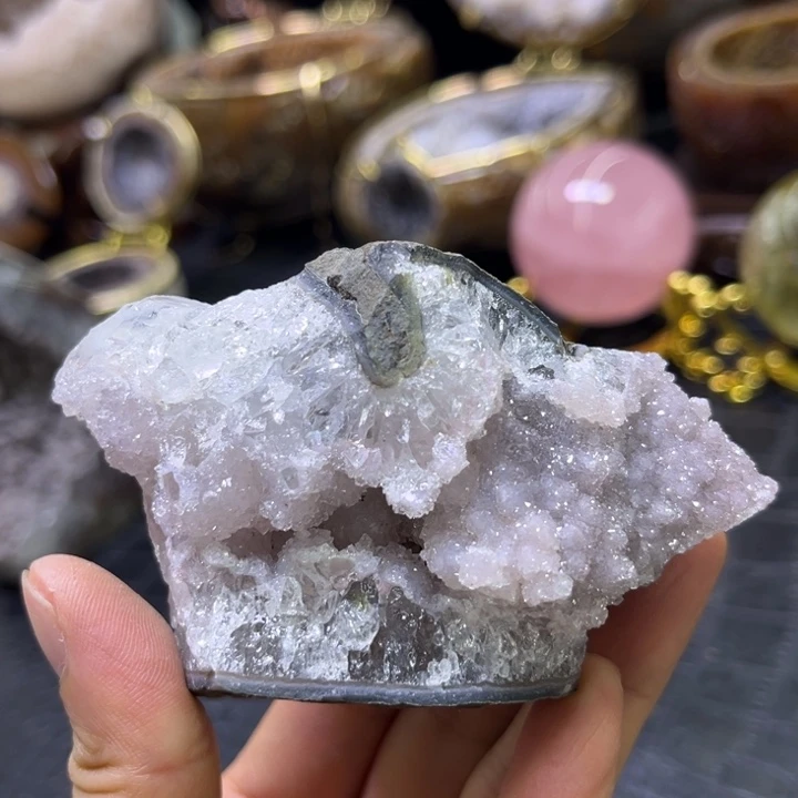 未镶嵌珠宝半成品水晶粉软块