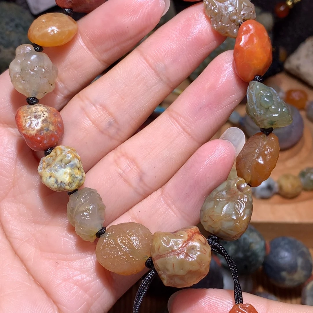 未镶嵌玛瑙/玉髓珠宝半成品