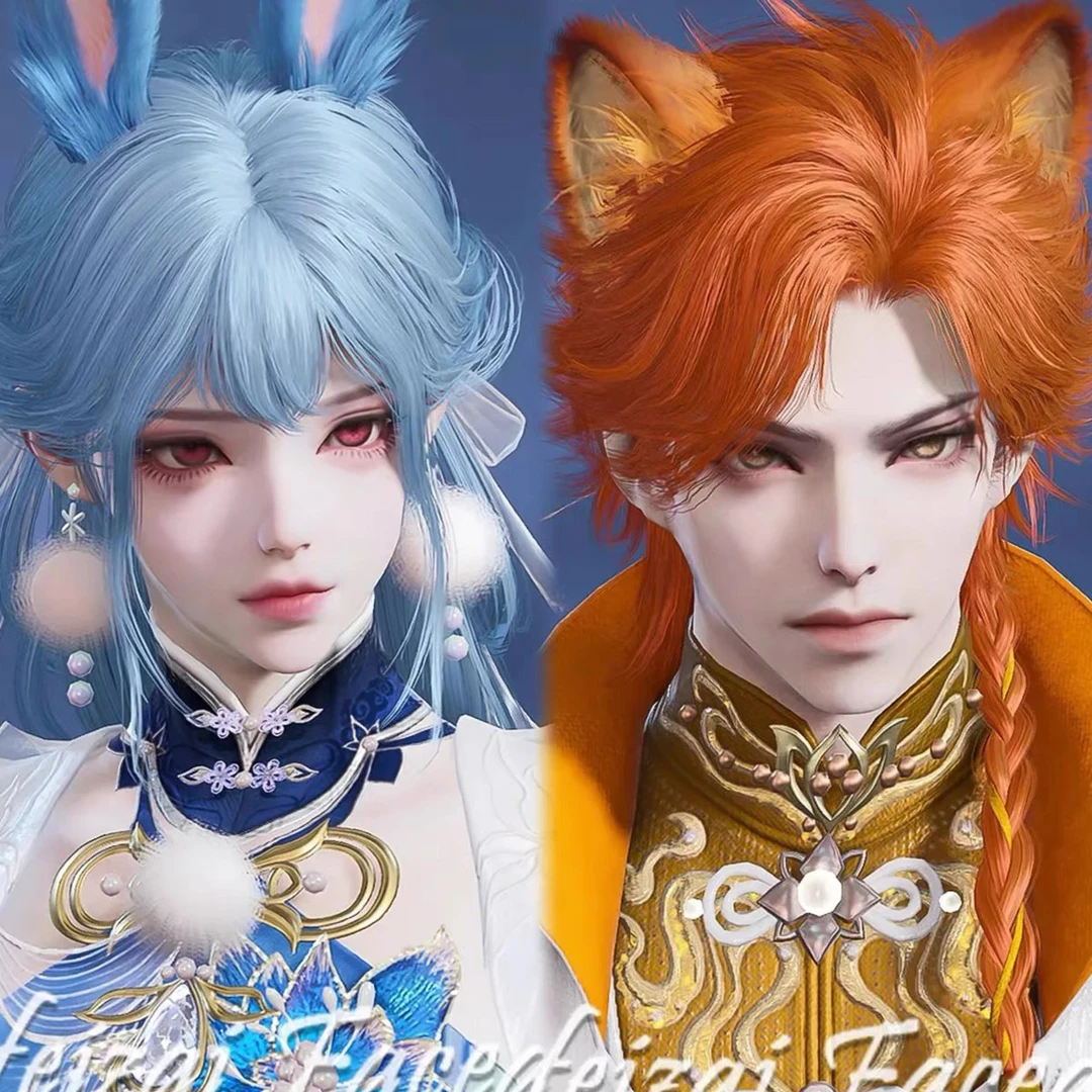 发2 国服端游 永劫无间捏脸数据 刘炼 虹猫 蓝梦 蓝兔