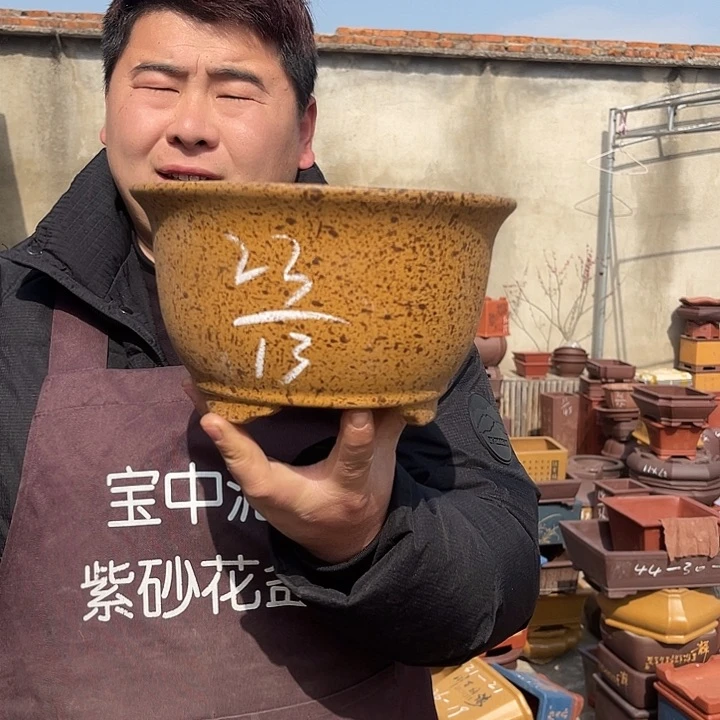 紫砂花盆紫砂等传统