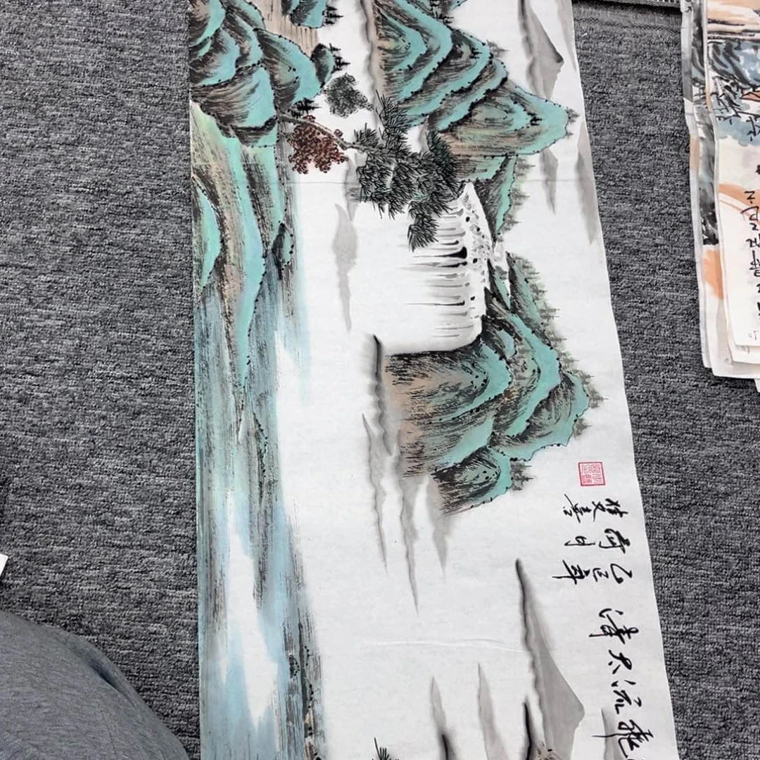 国画绘画作品多次参加