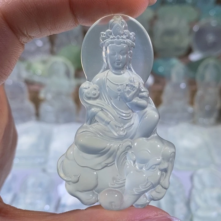 岫玉未镶嵌吊坠吊坠