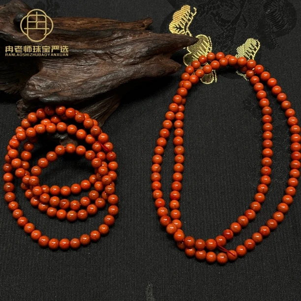 XHNH138南红多圈手串6mm+多样性发其一