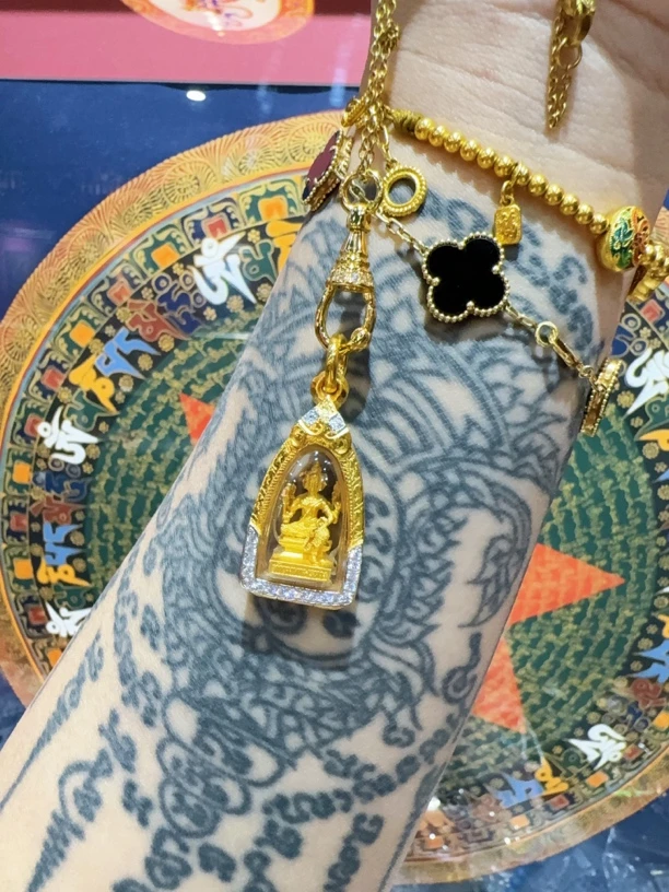 非金属亚克力吊坠 龙婆禅南 四面 吊坠