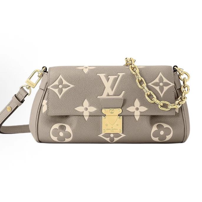 99新 LouisVuitton/路易威登 favorite大象灰云朵包