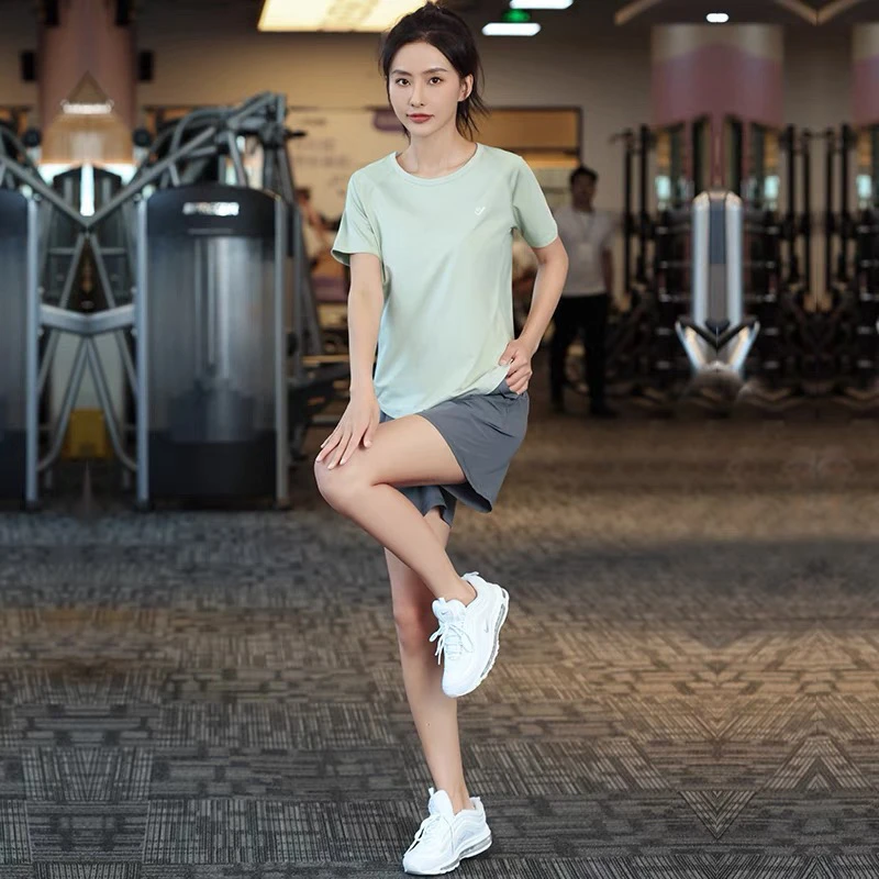 2232运动女晨跑运动短袖速干衣剪标默认有瑕