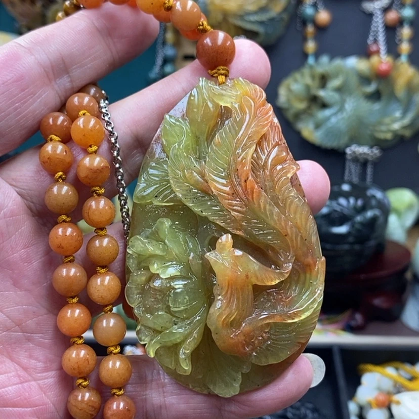 【闪购商品】蛇纹石玉未镶嵌吊坠