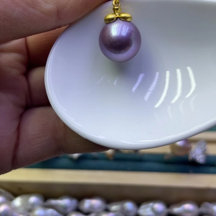 淡水珍珠吊坠(不含链)合金