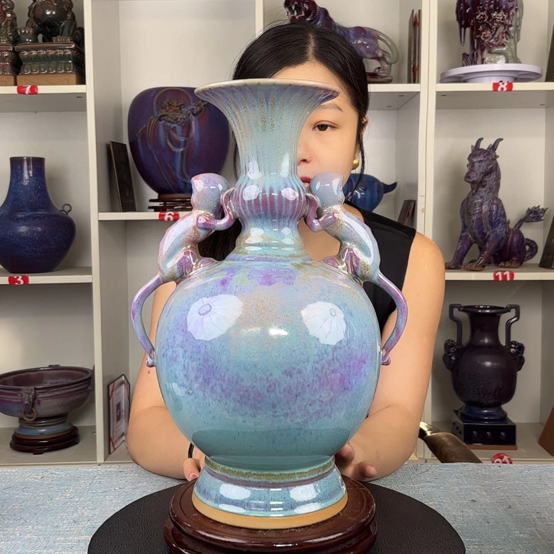 瓷片摆件……洪福齐天……珍品