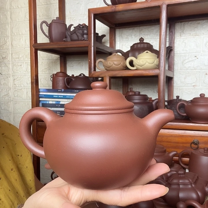 大***成紫砂茶壶莲子600cc底槽清精工半手工