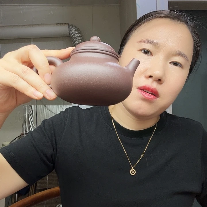 ＂***＂茶壶紫砂原矿半手工天青封釉容天300cc
