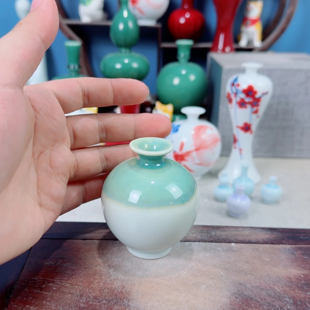 陶瓷手工小花器摆件