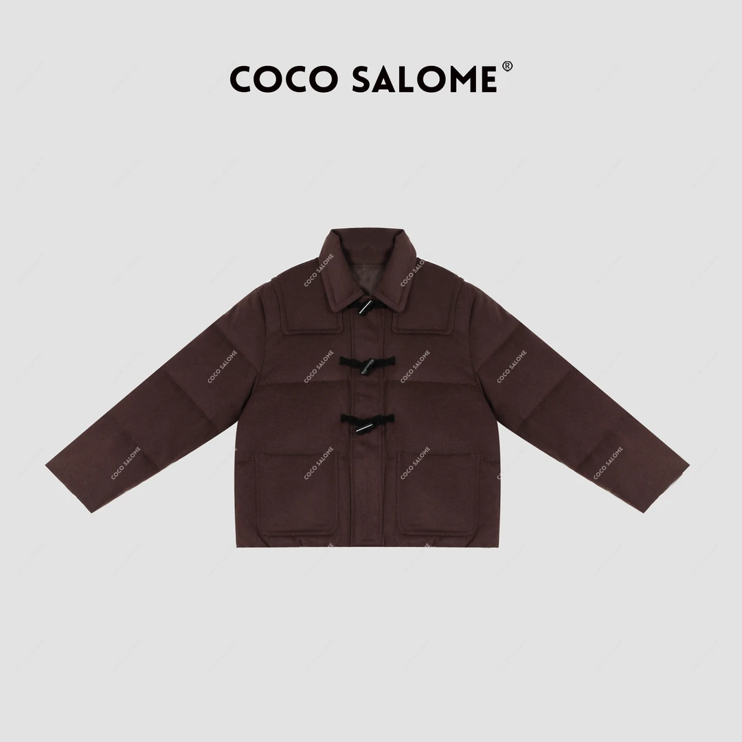 韩彬彬“B.C牛角羽绒服”冬季松绒风穿搭保暖女装厚外套Y662-10