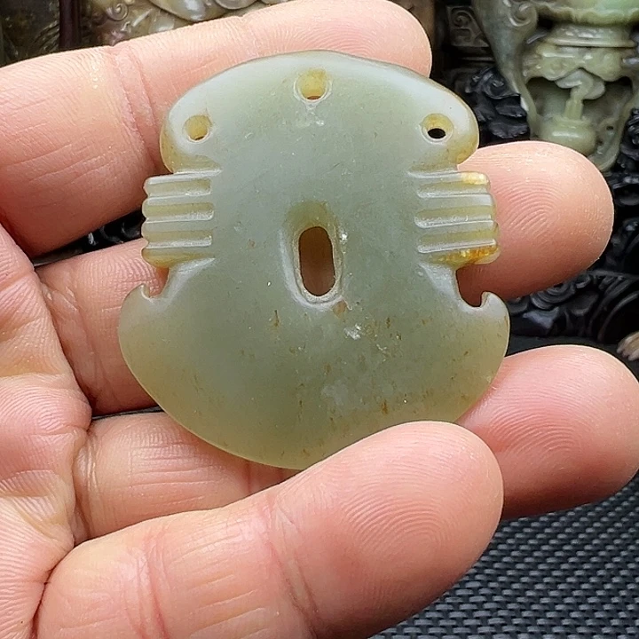 和田玉未镶嵌挂件