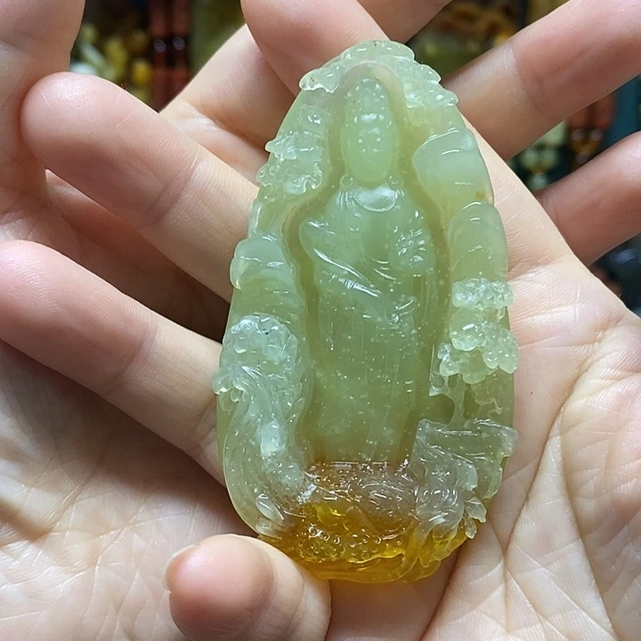 岫玉未镶嵌吊坠(赠链)